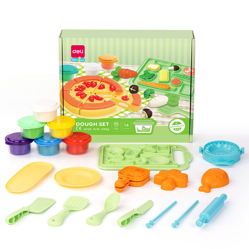 SET CREATIV PLASTILINA + 14 ACCESORII PIZZA, PASTA AND VEGGIE PARTY DELI SET CREATIV PLASTILINA + 14 ACCESORII PIZZA, PASTA AND VEGGIE PARTY DELI